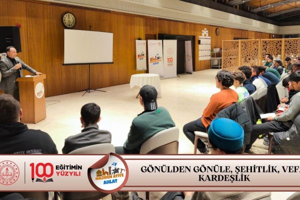 Genel Başkanımız Kutbettin Ömeroğlu, “Maziden Atiye” Programı Ahlat’ta Gençlerle Buluştu.