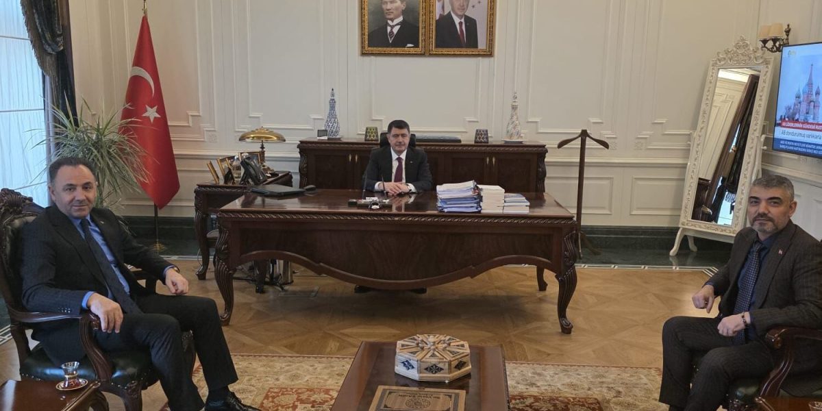 Ankara Valisi Sayın Vasip ŞAHİN’e makamında ziyaret
