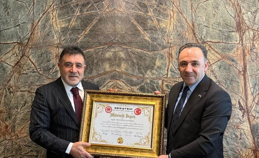 Vakıfbank Yönetim Kurulu Başkanı ve Vakfımız Mütevelli Heyeti Üyesi Sayın Mustafa Saydam’a ziyaret